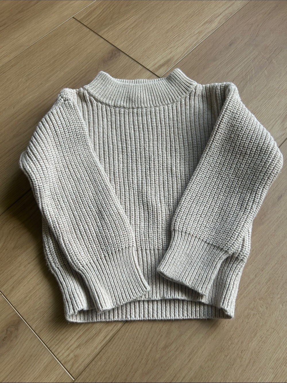 Jamie Kay Ribbed Knit Mock Neck Sweater - Cream - Picture 3 of 4